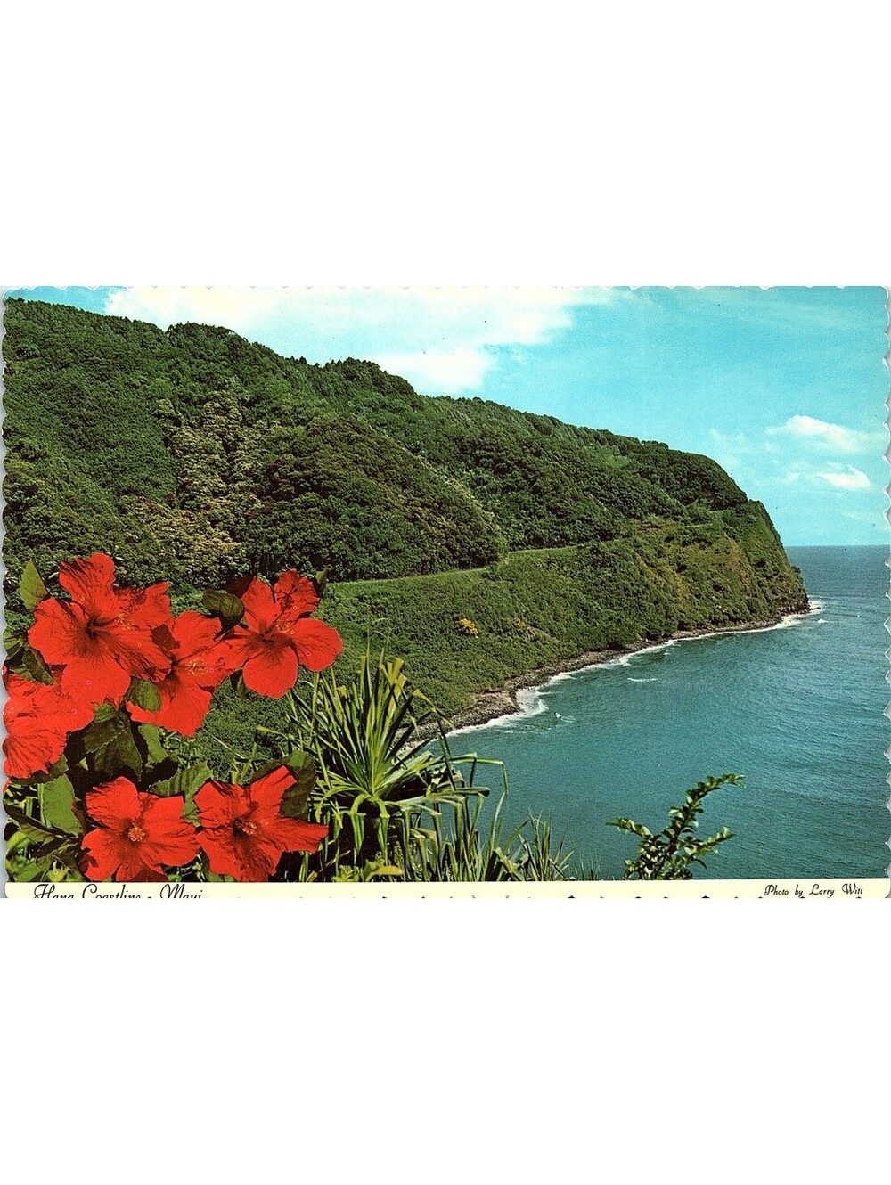 Vintage Postcard Hana Coastline Island of Maui Hawaii 1969